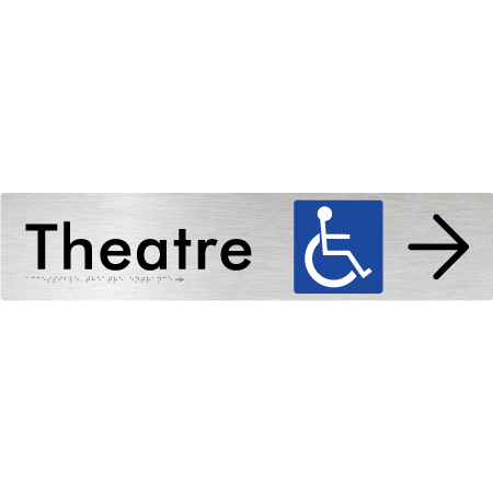 Accessible Theatre Entrance w/ Large Arrow