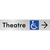 Accessible Theatre Entrance w/ Large Arrow