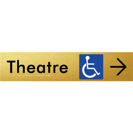 Accessible Theatre Entrance w/ Large Arrow