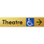 Accessible Theatre Entrance w/ Large Arrow