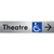 Accessible Theatre Entrance w/ Large Arrow
