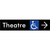Accessible Theatre Entrance w/ Large Arrow