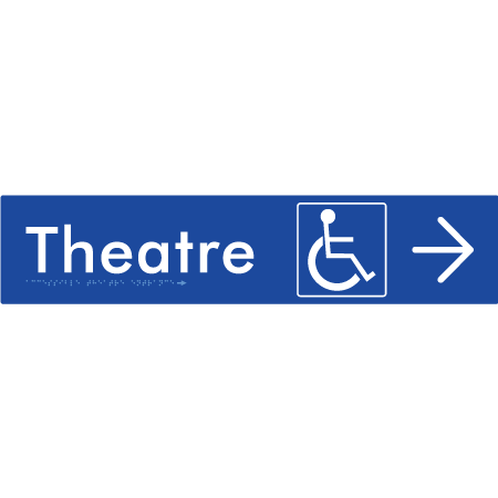 Accessible Theatre Entrance w/ Large Arrow