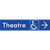 Accessible Theatre Entrance w/ Large Arrow