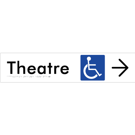 Accessible Theatre Entrance w/ Large Arrow