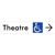 Accessible Theatre Entrance w/ Large Arrow