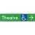 Accessible Theatre Entrance w/ Large Arrow
