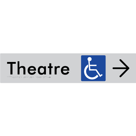 Accessible Theatre Entrance w/ Large Arrow