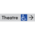 Accessible Theatre Entrance w/ Large Arrow