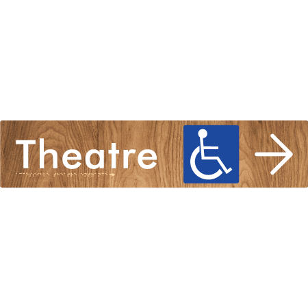 Accessible Theatre Entrance w/ Large Arrow