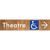 Accessible Theatre Entrance w/ Large Arrow