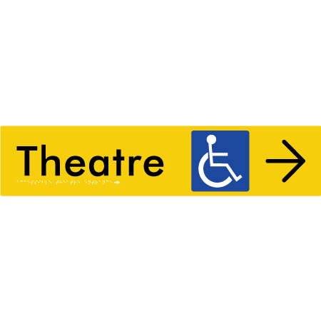 Accessible Theatre Entrance w/ Large Arrow