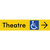 Accessible Theatre Entrance w/ Large Arrow