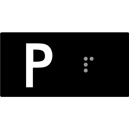 Lift Button Sign Level P