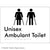 Unisex Ambulant Toilet
