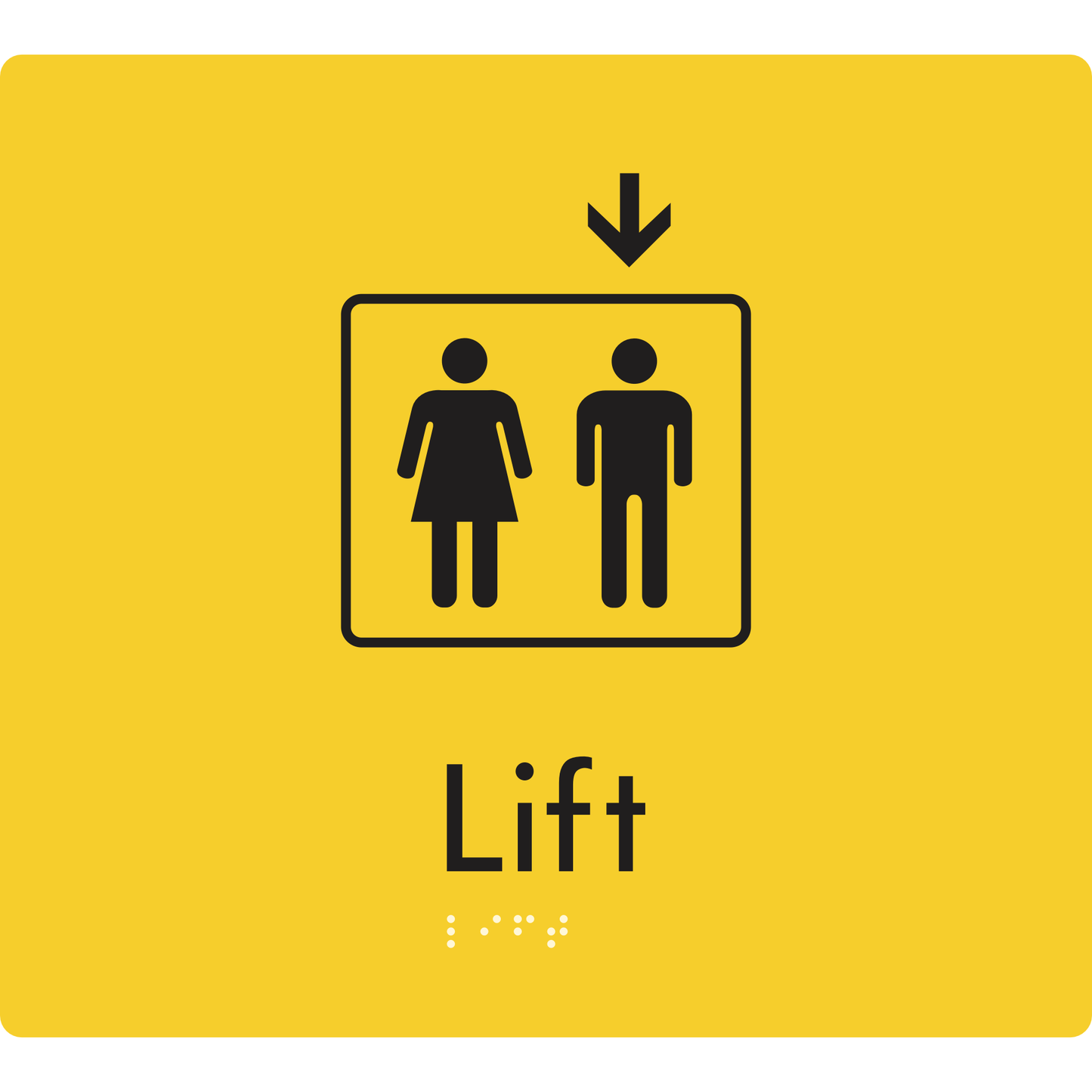 Lift - Down - Braille Tactile Signs Aust.