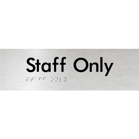 Staff Only - Braille Tactile Signs Aust.