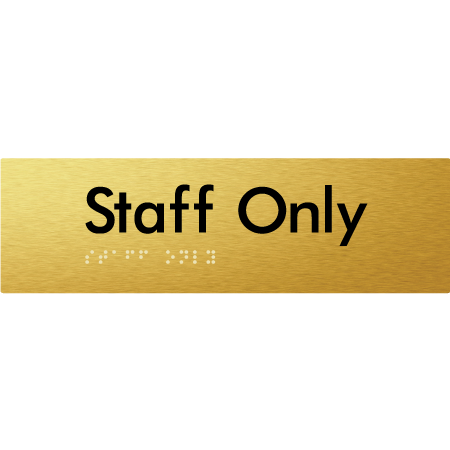 Staff Only - Braille Tactile Signs Aust.