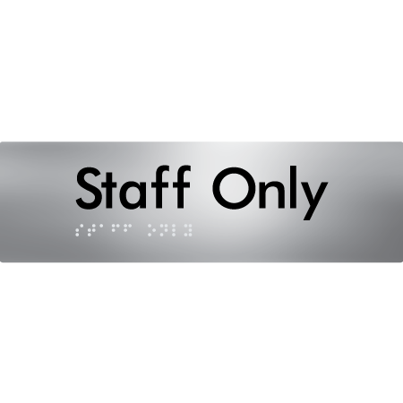Staff Only - Braille Tactile Signs Aust.