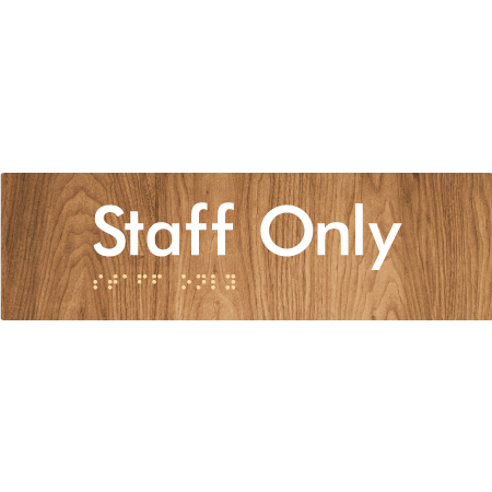 Staff Only - Braille Tactile Signs Aust.