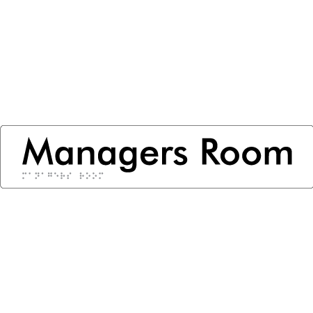 Managers Room - Braille Tactile Signs Aust.