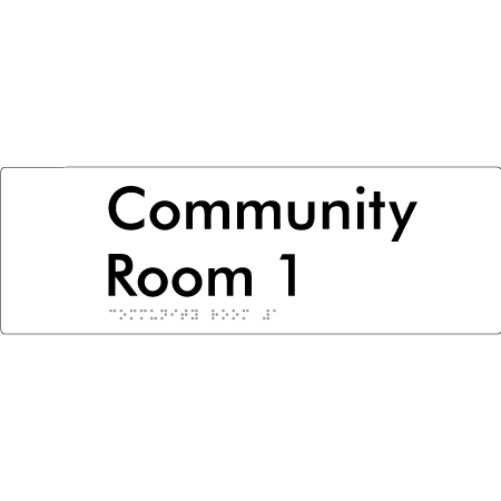 Community Room 1 - Braille Tactile Signs Aust.