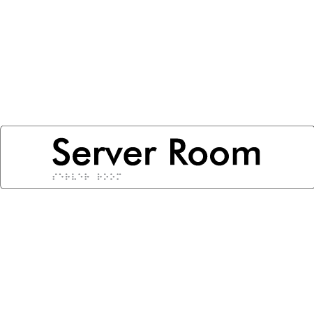 Server Room - Braille Tactile Signs Aust.