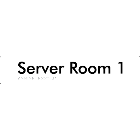 Server Room 1 - Braille Tactile Signs Aust.