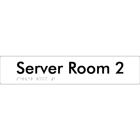 Server Room 2 - Braille Tactile Signs Aust.