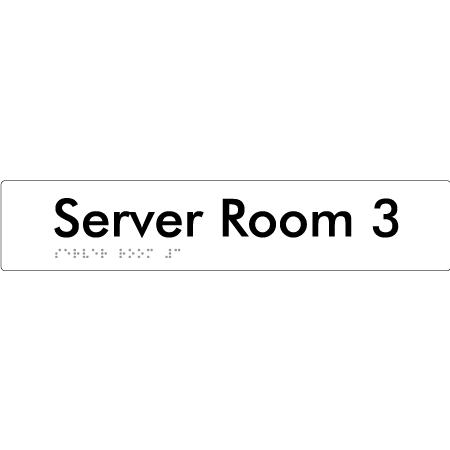 Server Room 3 - Braille Tactile Signs Aust.
