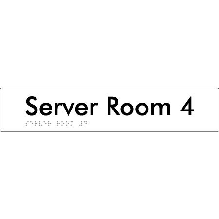 Server Room 4 - Braille Tactile Signs Aust.