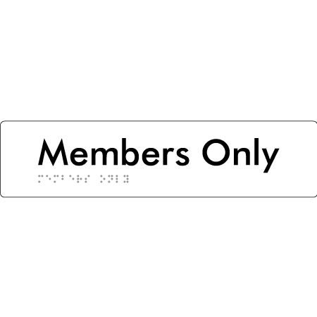 Members Only - Braille Tactile Signs Aust.