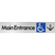 Accessible Main Entrance with Large Arrow