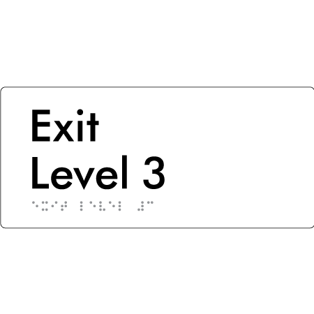 Exit Level 3 - Braille Tactile Signs Aust.