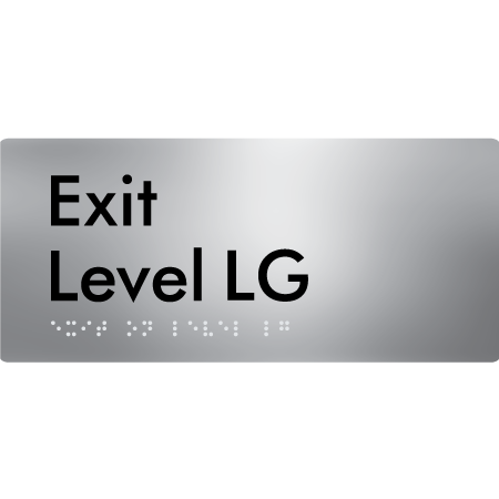 Exit Level LG - Braille Tactile Signs Aust.