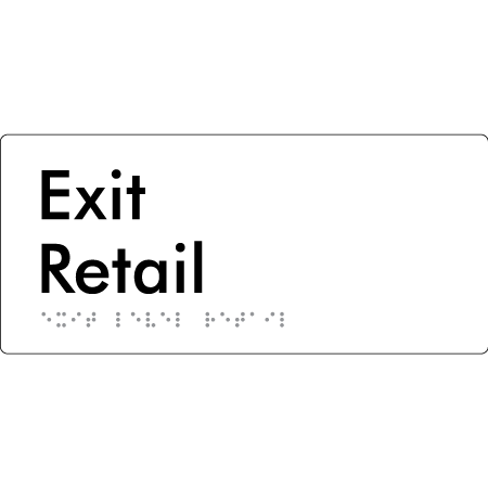 Exit Level Retail - Braille Tactile Signs Aust.