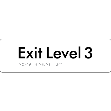 Exit Level 3 - Braille Tactile Signs Aust.