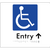 Accessible Entry with Large Directional Arrow