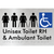 Unisex Accessible Toilet RH and Ambulant Toilet