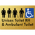 Unisex Accessible Toilet RH and Ambulant Toilet