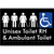 Unisex Accessible Toilet RH and Ambulant Toilet