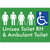 Unisex Accessible Toilet RH and Ambulant Toilet