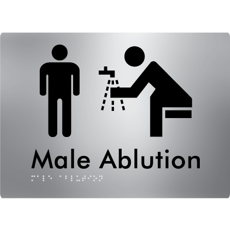 Male Ablution - Braille Tactile Signs Aust.