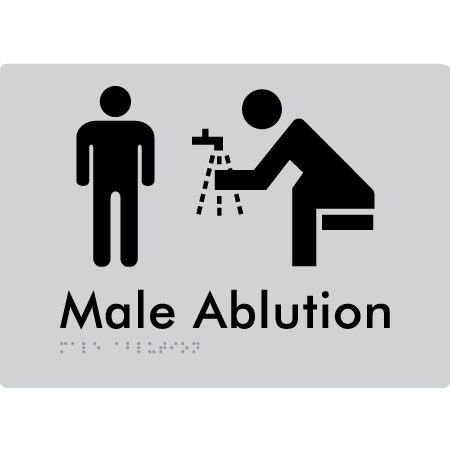 Male Ablution - Braille Tactile Signs Aust.