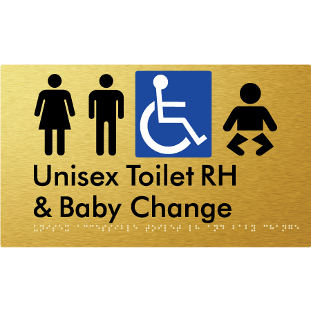 Unisex Accessible Toilet RH & Baby Change