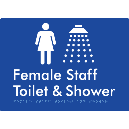 Female Staff Toilet and Shower - Braille Tactile Signs Aust.
