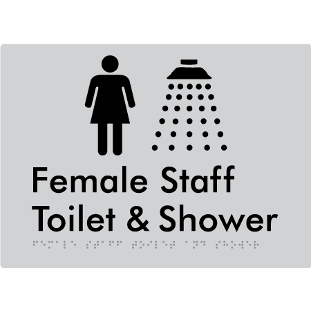 Female Staff Toilet and Shower - Braille Tactile Signs Aust.
