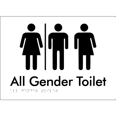 All Gender Toilet with Air Lock - Braille Tactile Signs Aust.