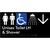Unisex Accessible Toilet LH & Shower w/ Large Arrow: