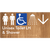 Unisex Accessible Toilet LH & Shower w/ Large Arrow: